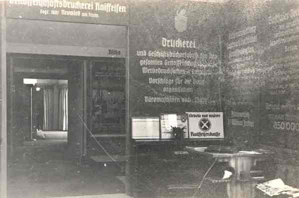 1936: Haus der Genossenschaften in Berlin (Ausstellung in der Raiffeisendruckerei).